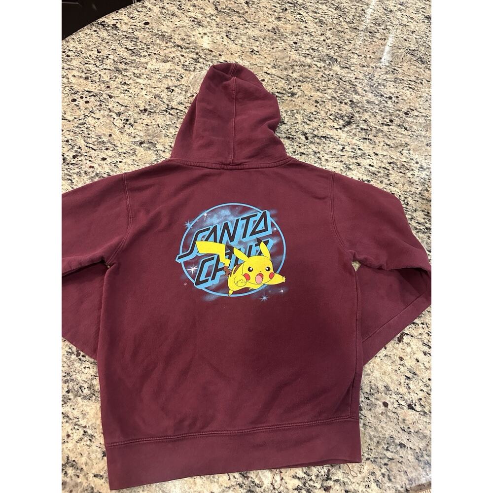 Santa Cruz x Pokémon Pikachu Spray Dot Youth Size M Pullover Hooded Sweatshirt